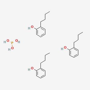 molecular formula C30H45O6P B14686429 2-Butylphenol;phosphorous acid CAS No. 27457-23-4