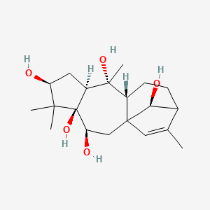 (3S,4R,6S,8S,9R,10R,16S)-5,5,9,14-tetramethyltetracyclo[11.2.1.01,10.04,8]hexadec-14-ene-3,4,6,9,16-pentol