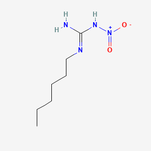 molecular formula C7H16N4O2 B14686447 n-Hexyl-N'-nitroguanidine CAS No. 35089-71-5