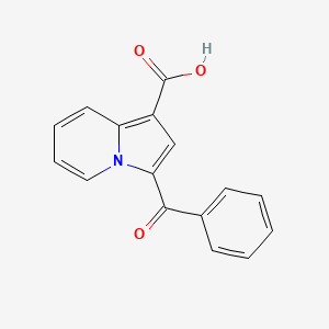 molecular formula C16H11NO3 B14686473 3-Benzoylindolizine-1-carboxylic acid CAS No. 25627-87-6