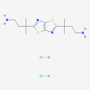 molecular formula C14H26Cl2N4S2 B14686487 Noramine dihydrochloride CAS No. 33328-56-2