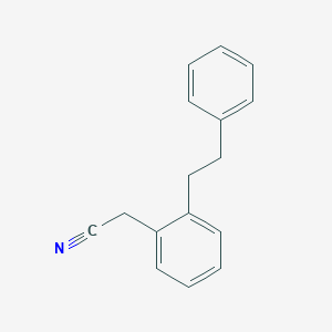 [2-(2-Phenylethyl)phenyl]acetonitrile