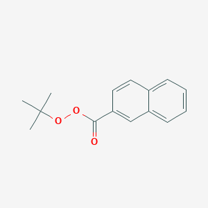 molecular formula C15H16O3 B14686505 2-Naphthalenecarboperoxoic acid, 1,1-dimethylethyl ester CAS No. 34304-74-0