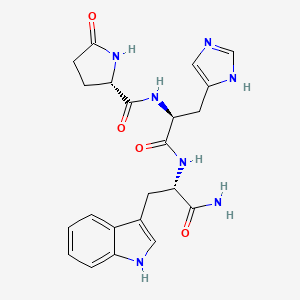 L-Tryptophanamide, 5-oxo-L-prolyl-L-histidyl-