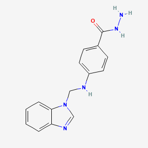 4-(benzimidazol-1-ylmethylamino)benzohydrazide