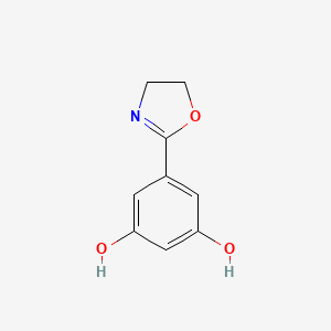 molecular formula C9H9NO3 B14686519 1,3-Benzenediol, 5-(4,5-dihydro-2-oxazolyl)- CAS No. 24207-30-5