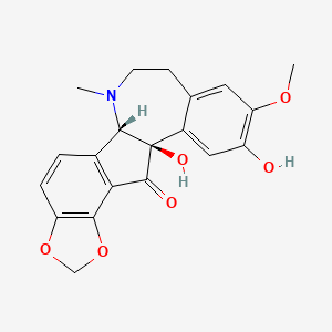 molecular formula C20H19NO6 B14686528 Fumarostelline CAS No. 34114-84-6