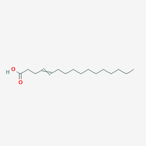 molecular formula C16H30O2 B14686546 Hexadec-4-enoic acid CAS No. 32342-49-7