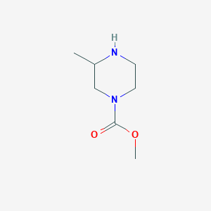 molecular formula C7H14N2O2 B14686549 Methyl 3-methylpiperazine-1-carboxylate CAS No. 26942-39-2