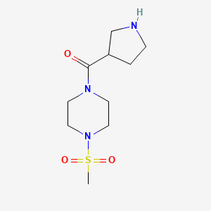 (4-(Methylsulfonyl)piperazin-1-yl)(pyrrolidin-3-yl)methanone