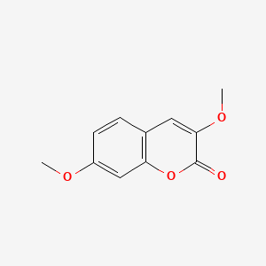 molecular formula C11H10O4 B14686550 2H-1-Benzopyran-2-one, 3,7-dimethoxy- CAS No. 29076-68-4