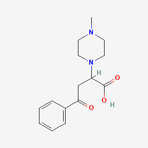 molecular formula C15H20N2O3 B14686570 2-(4-Methylpiperazin-1-yl)-4-oxo-4-phenylbutanoic acid CAS No. 35045-67-1