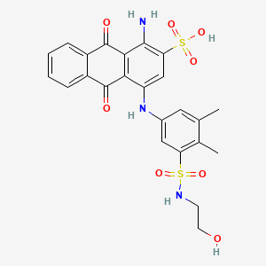 2-Anthracenesulfonic acid, 1-amino-9,10-dihydro-4-[[3-[[(2-hydroxyethyl)amino]sulfonyl]-4,5-dimethylphenyl]amino]-9,10-dioxo-