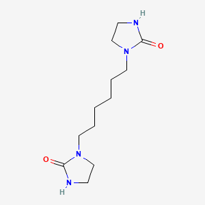 molecular formula C12H22N4O2 B14686607 1,1'-(Hexane-1,6-diyl)di(imidazolidin-2-one) CAS No. 25807-92-5