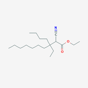 molecular formula C19H35NO2 B14686621 Ethyl 3-butyl-2-cyano-3-ethyldecanoate CAS No. 25593-97-9