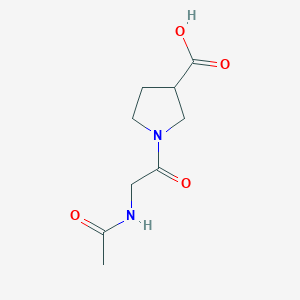 1-(2-Acetamidoacetyl)pyrrolidine-3-carboxylic acid