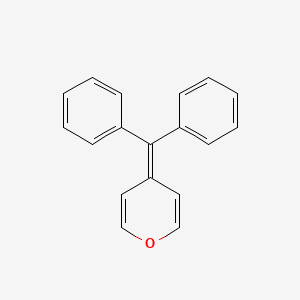 molecular formula C18H14O B14686632 4-(Diphenylmethylidene)-4H-pyran CAS No. 24665-54-1