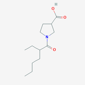 1-(2-Ethylhexanoyl)pyrrolidine-3-carboxylic acid