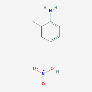 molecular formula C7H10N2O3 B14686661 2-Methylaniline;nitric acid CAS No. 32954-52-2