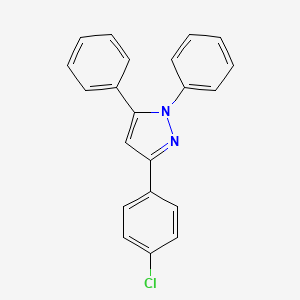 3-(4-Chlorophenyl)-1,5-diphenyl-1h-pyrazole