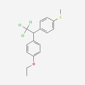 1-(Methylthio)-4-(2,2,2-trichloro-1-(4-ethoxyphenyl)ethyl)benzene