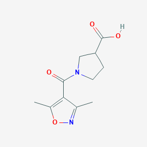 1-(3,5-Dimethylisoxazole-4-carbonyl)pyrrolidine-3-carboxylic acid