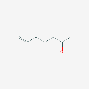 molecular formula C8H14O B14686698 6-Hepten-2-one, 4-methyl- CAS No. 35194-34-4