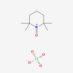 molecular formula C9H18ClNO5 B14686705 2,2,6,6-Tetramethyl-1-oxopiperidin-1-ium perchlorate CAS No. 31198-93-3