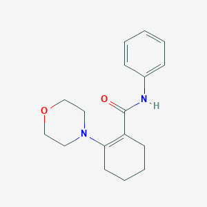 molecular formula C17H22N2O2 B14686754 1-(N-Phenylcarbamyl)-2-morpholinocyclohexene CAS No. 35248-35-2