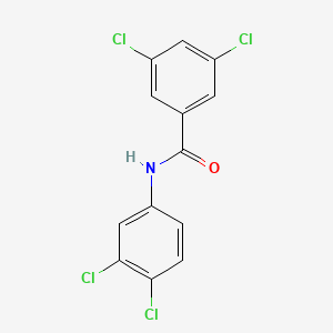 molecular formula C13H7Cl4NO B14686759 3,5-dichloro-N-(3,4-dichlorophenyl)benzamide CAS No. 27692-06-4