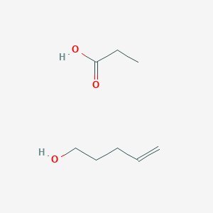 Pent-4-en-1-ol;propanoic acid