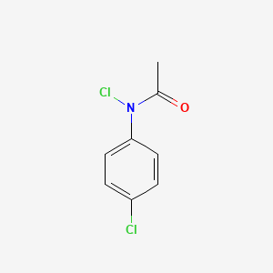 molecular formula C8H7Cl2NO B14686778 N-Chloro-N-(4-chlorophenyl)acetamide CAS No. 29551-85-7