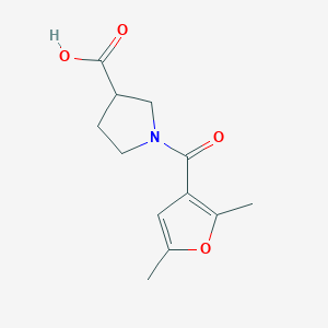 1-(2,5-Dimethylfuran-3-carbonyl)pyrrolidine-3-carboxylic acid