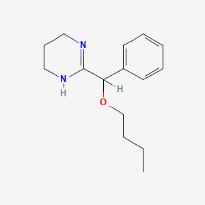 3,4,5,6-Tetrahydro-2-(alpha-butoxybenzyl)pyrimidine