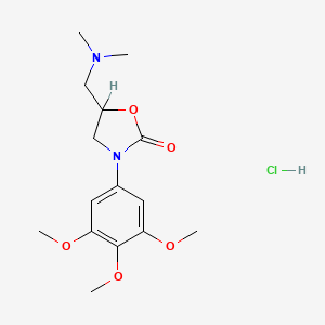 5-((Dimethylamino)methyl)-3-(3,4,5-trimethoxyphenyl)-2-oxazolidinone monohydrochloride