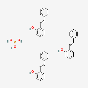 2-(2-Phenylethenyl)phenol;phosphorous acid