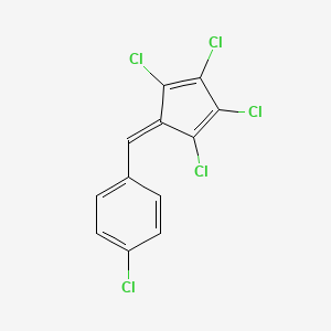 (2,3,4,5-Tetrachloro-2,4-cyclopentadienylidene)-(p-chlorophenyl)methane