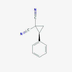 molecular formula C11H8N2 B14686911 (2S)-2-Phenylcyclopropane-1,1-dicarbonitrile CAS No. 31002-52-5