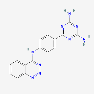 6-[4-(1,2,3-Benzotriazin-4-ylamino)phenyl]-1,3,5-triazine-2,4-diamine