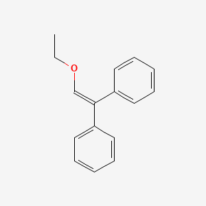 molecular formula C16H16O B14686971 1,1'-(2-Ethoxyethene-1,1-diyl)dibenzene CAS No. 36586-15-9