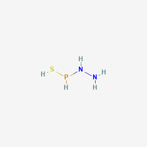 molecular formula H5N2PS B14686992 Phosphonohydrazidothious acid CAS No. 35008-40-3