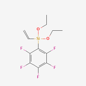 Ethenyl(diethoxy)(pentafluorophenyl)silane