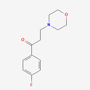 molecular formula C13H16FNO2 B14687044 1-(4-Fluorophenyl)-3-morpholin-4-ylpropan-1-one CAS No. 25872-70-2