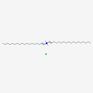 molecular formula C38H76ClN B14687048 N,N-Dimethyl-N-(octadec-1-en-1-yl)octadec-1-en-1-aminium chloride CAS No. 35724-28-8