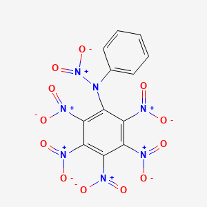 molecular formula C12H5N7O12 B14687053 N-(Pentanitrophenyl)-N-phenylnitramide 