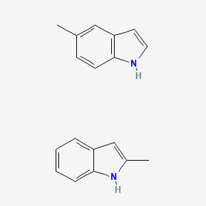 molecular formula C18H18N2 B14687055 1H-Indole, methyl- CAS No. 27323-28-0