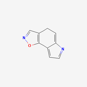 molecular formula C9H6N2O B14687066 4H-[1,2]Oxazolo[5,4-E]indole CAS No. 32530-61-3