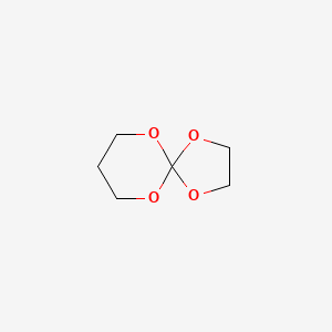 molecular formula C6H10O4 B14687071 1,4,6,10-Tetraoxaspiro[4.5]decane CAS No. 24472-05-7