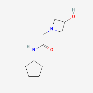 N-cyclopentyl-2-(3-hydroxyazetidin-1-yl)acetamide