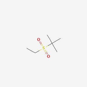 molecular formula C6H14O2S B14687104 2-(Ethylsulphonyl)-2-methylpropane CAS No. 34008-94-1